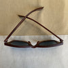 Dark Brown Faux Wood Sunglasses