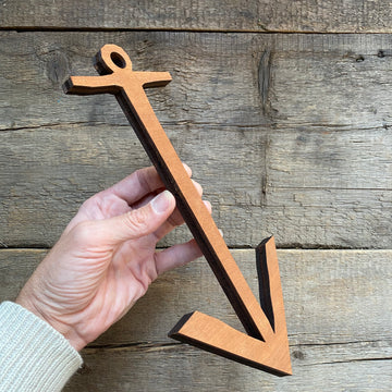Wooden Anchor Cut-Out Wall Decor