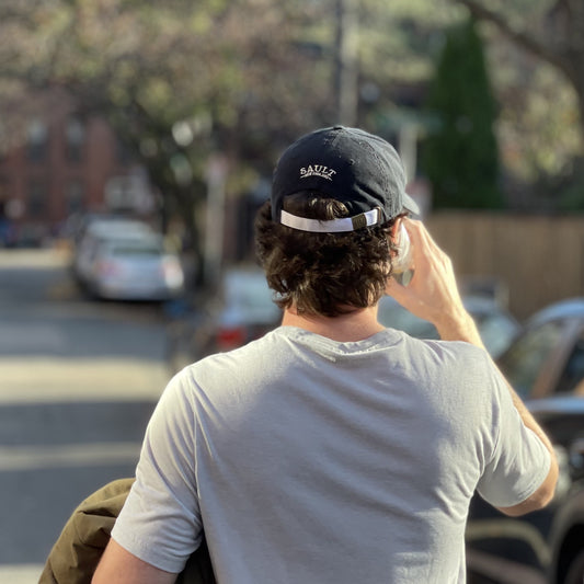 South End Needlepoint Hat, Black