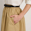 Standard Skirt in Paper Poplin, Vintage Khaki