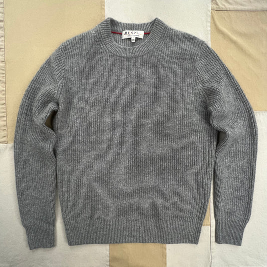 Jordan Sweater in Washed Cashmere, Heather Grey