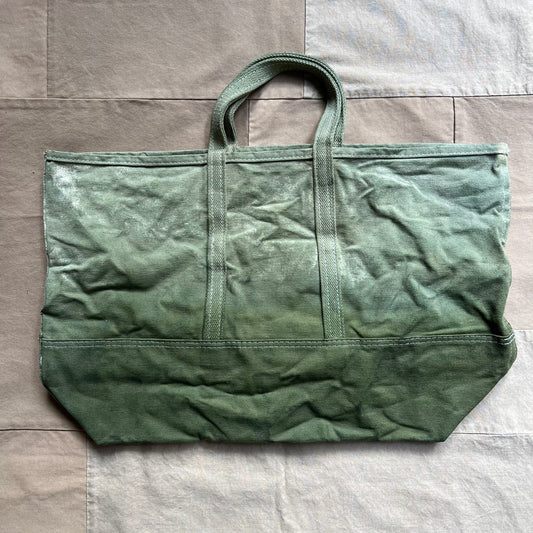 Hand Dyed Tote Bag, Green #3