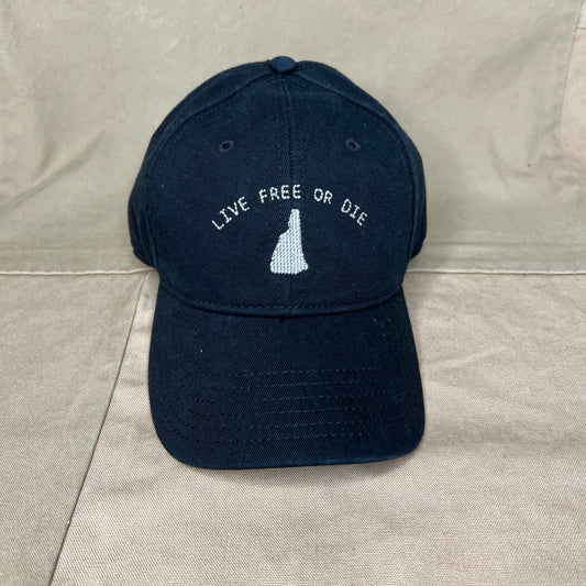 Live Free or Die Needlepoint Hat, Black