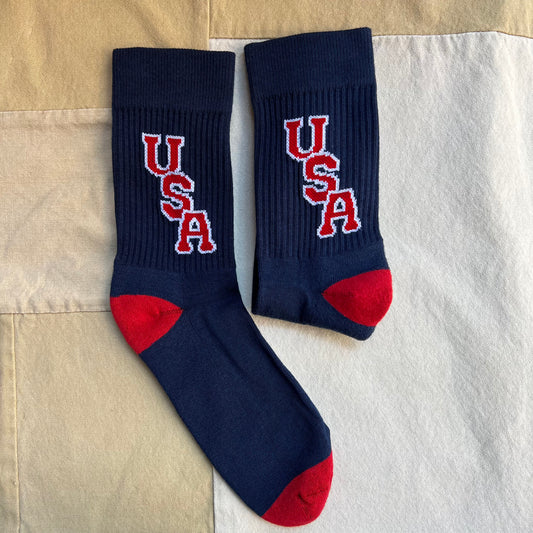 The USA Athletic Socks, Classic Navy
