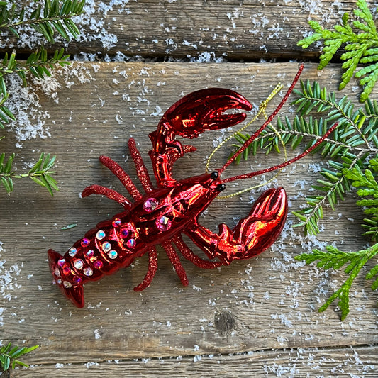 Lobster Glass Ornament