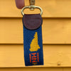 Live Free or Die Key Fob, Dark Teal