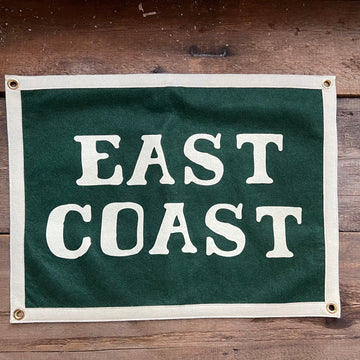 East Coast Camp Flag, Green/White