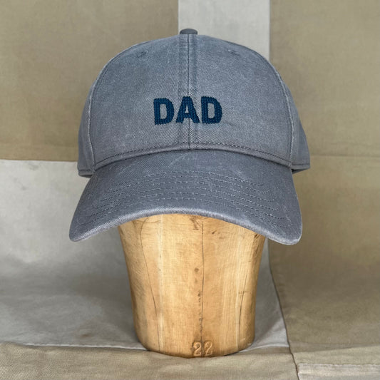 DAD Needlepoint Cap, Dark Grey