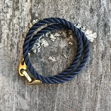 Journey Double Rope, Navy/Brass