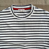 Long Sleeved Striped Tee, Natural/Navy