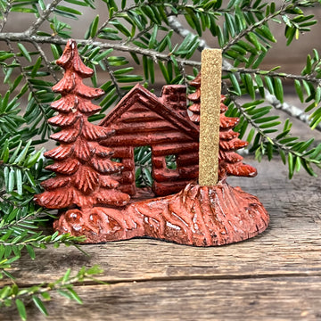 Cabin in Forest 3D Incense Holder
