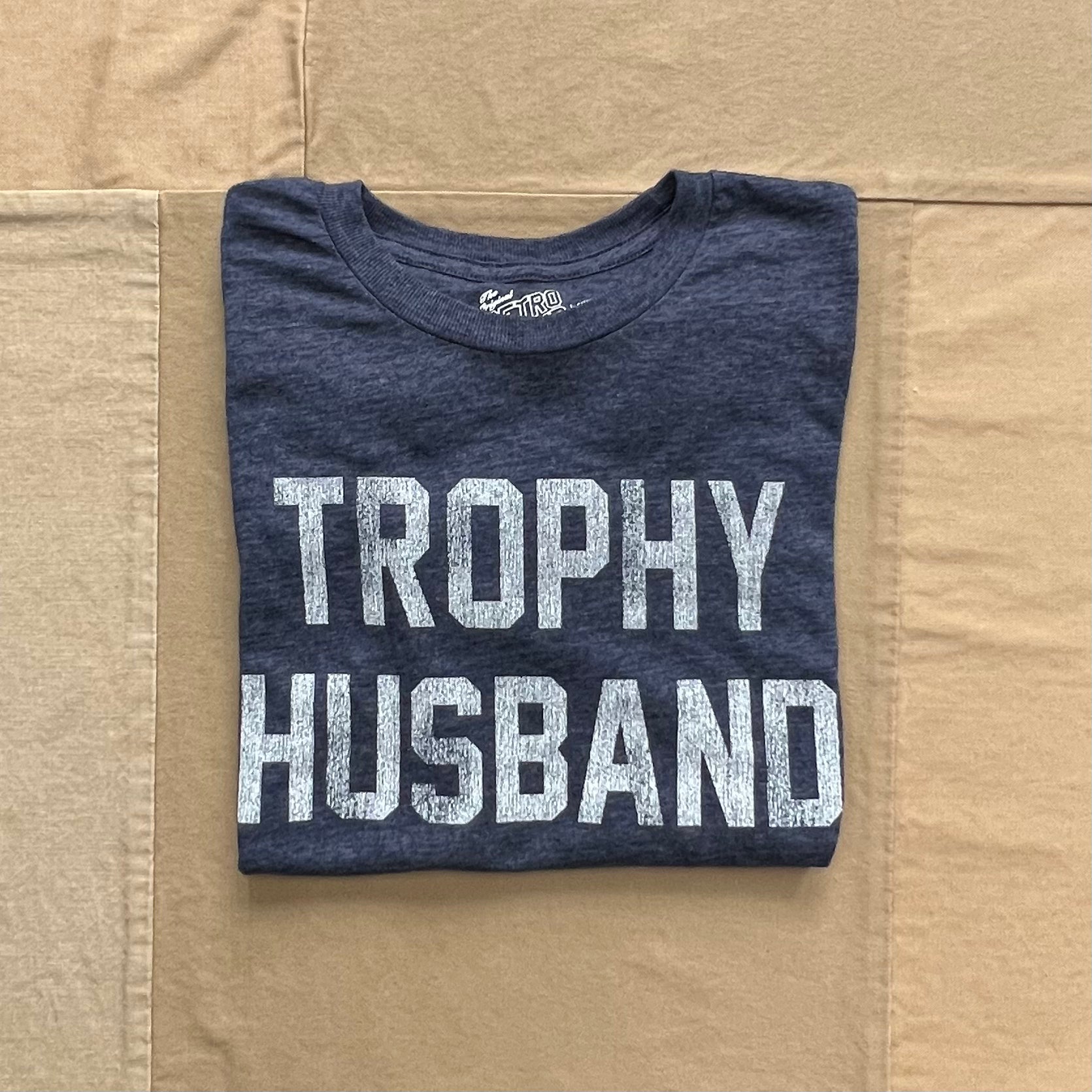 Trophy Husband T-shirt, Navy – SAULT New England Trophy Husband T-shirt, Navy – SAULT New England