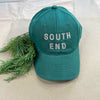 South End Needlepoint Hat, Pine Green