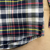 Washed Cotton Madras Button-Down Collar Sport Shirt, Navy Multi