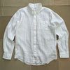 Regular-Fit Linen Sport Shirt, White