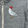 Little Seagull Zip Hoodie, Grey