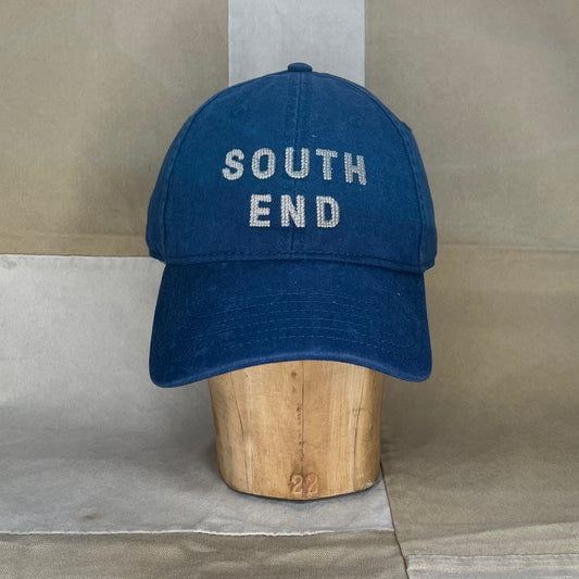South End Needlepoint Hat, Navy