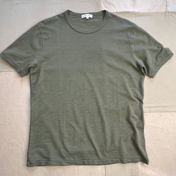 Standard Slub Cotton T-Shirt, Faded Deep Olive