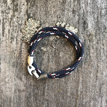 Contender Double Rope, Navy/Red/Steel