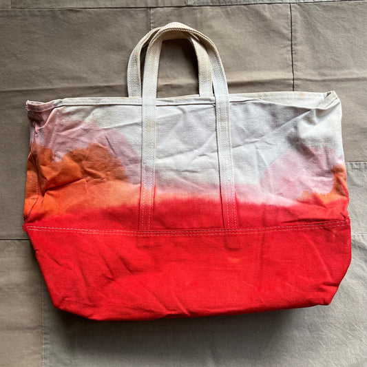 Hand Dyed Tote Bag, Orange #3