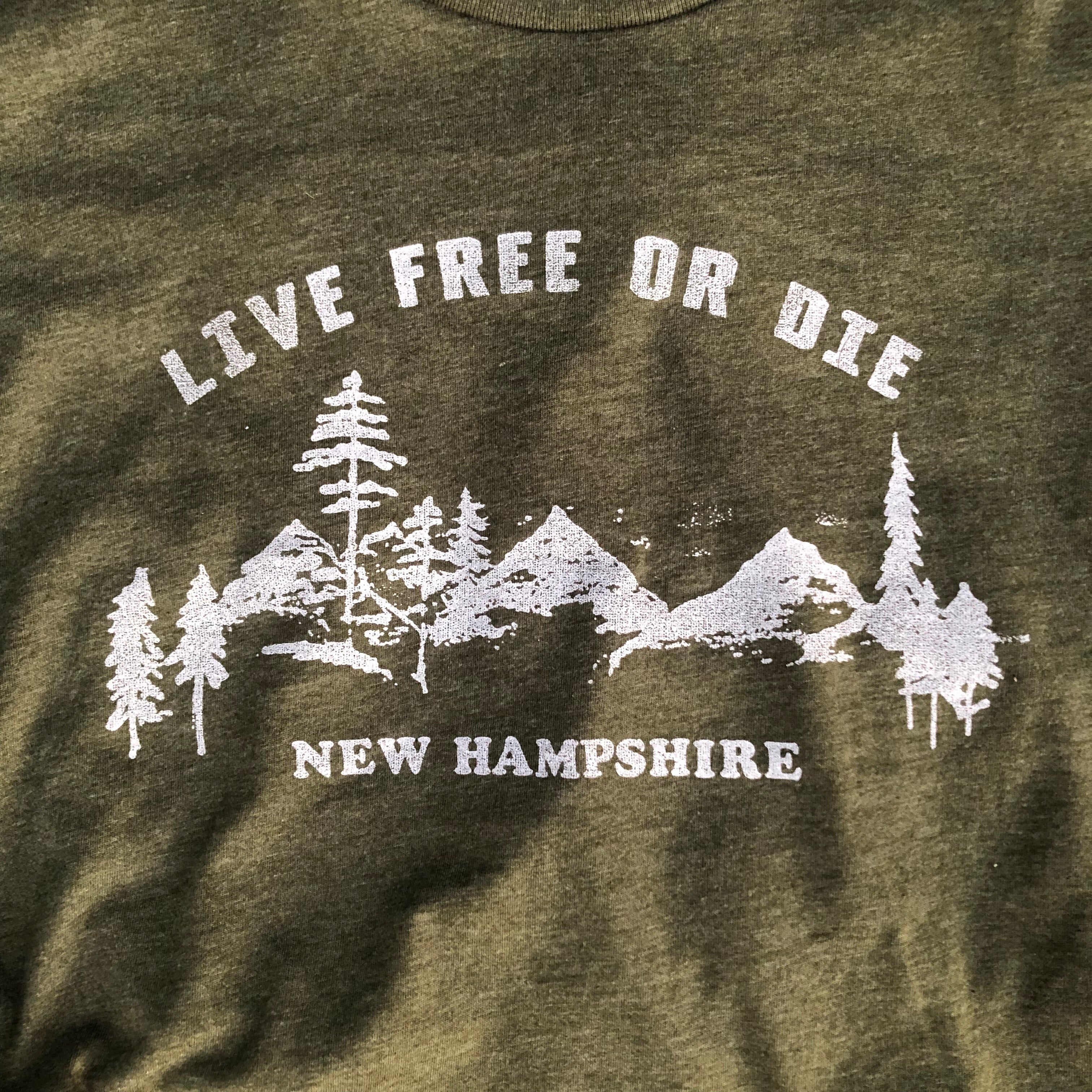 Live Free or Die New Hampshire T Shirt SAULT New England exclusive