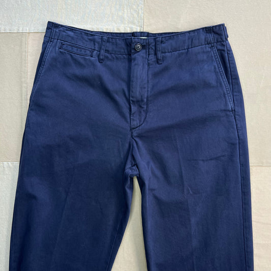 Straight Leg Pant in Vintage Wash Chino (Long Inseam), Dark Navy