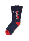 The USA Athletic Socks, Classic Navy